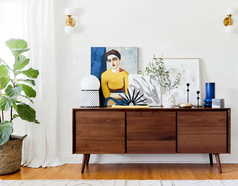How To Style A Credenza Gif